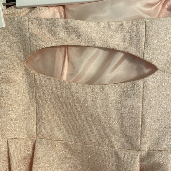 Sweet pale pink strapless dress with pockets size 2 - Picture 4 of 5